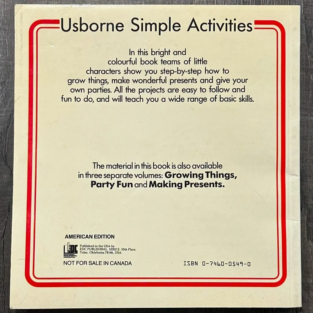 💞 Usborne Book Of Simple Things To Make And Do For Kids